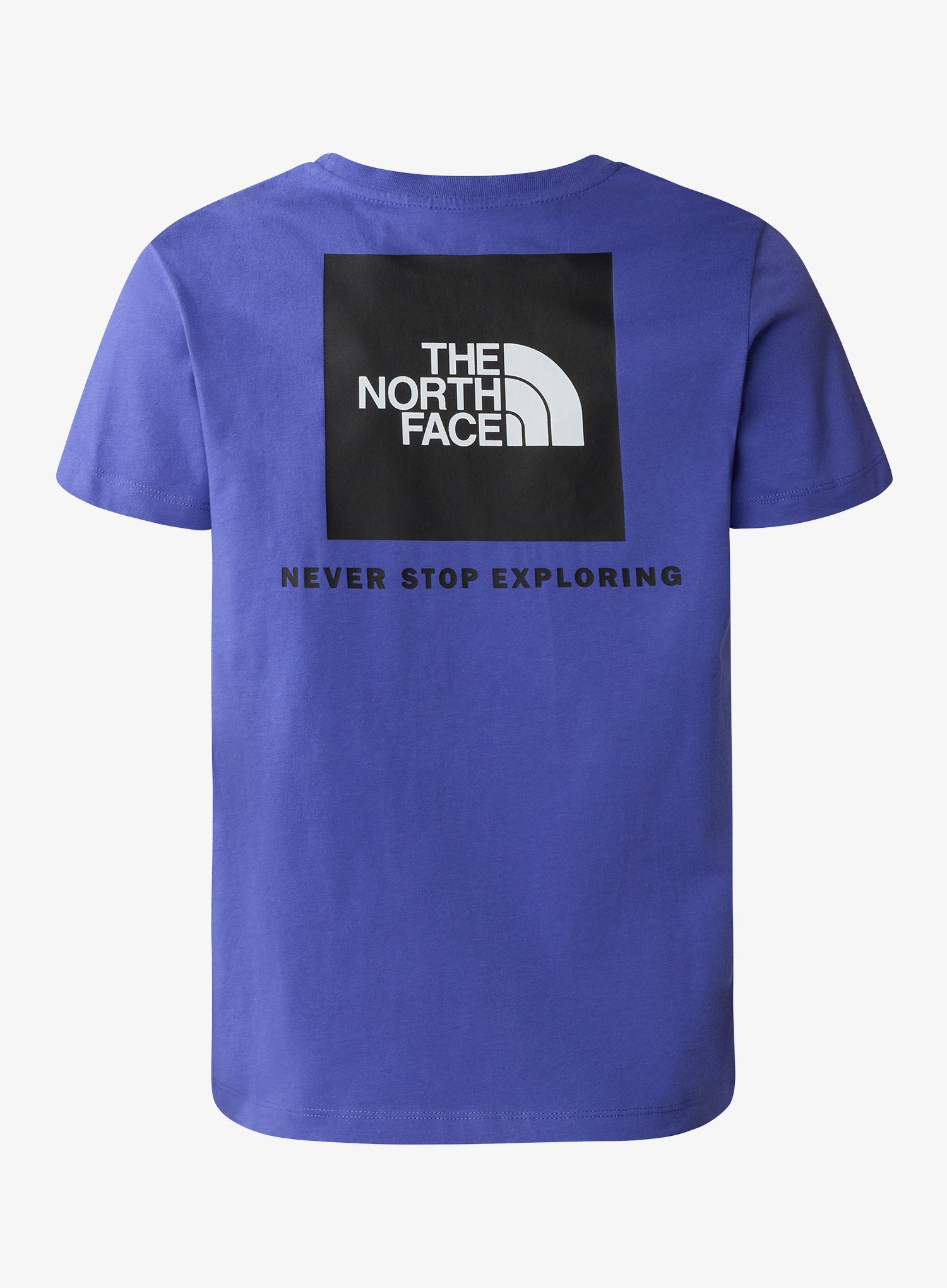 Chlapčenské tričko The North Face S/S Redbox Tee Back Box Graphic - dopamine blue