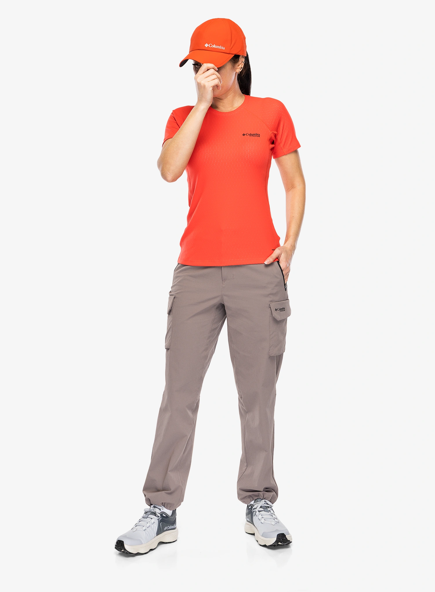 Dámske tričko Columbia DriVenture Short Sleeve - poppy red
