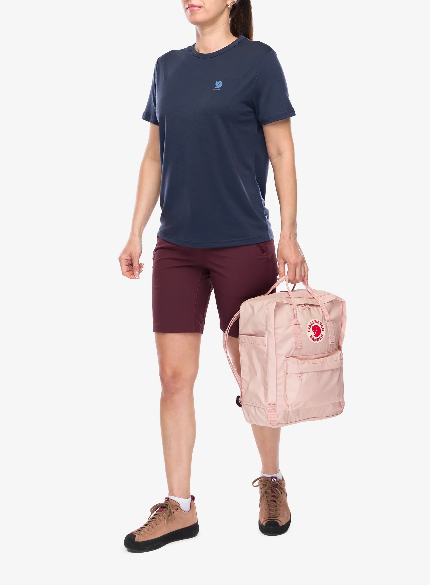 Dámske tričko Fjallraven High Coast SS - navy