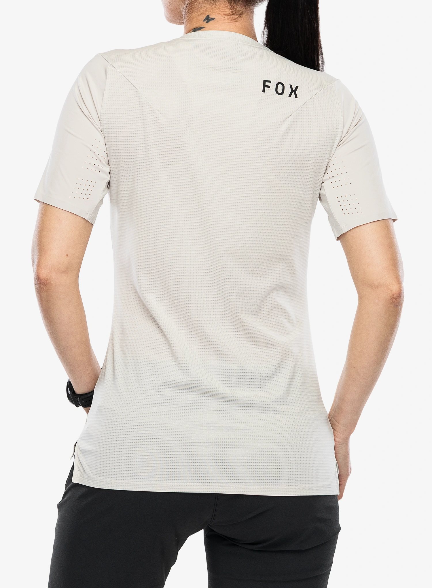 Dámske tričko Fox Flexair SS Jersey - chalk white
