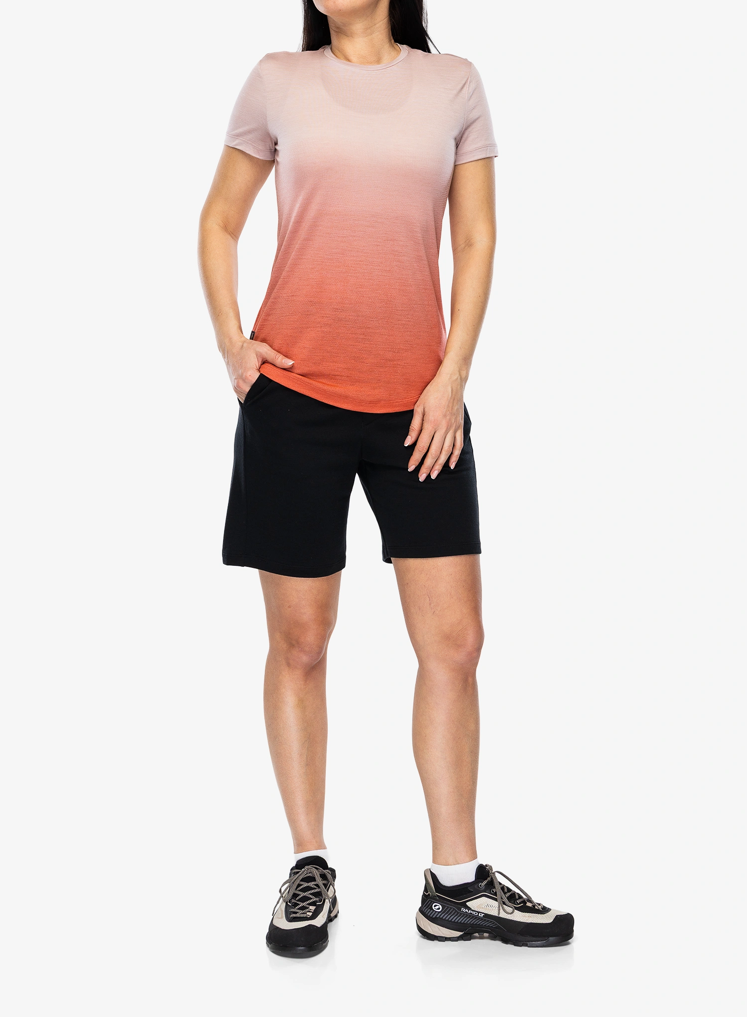 Dámske tričko Icebreaker Merino 125 Cool-Lit Sphere SS Tee Alta - pink quartz