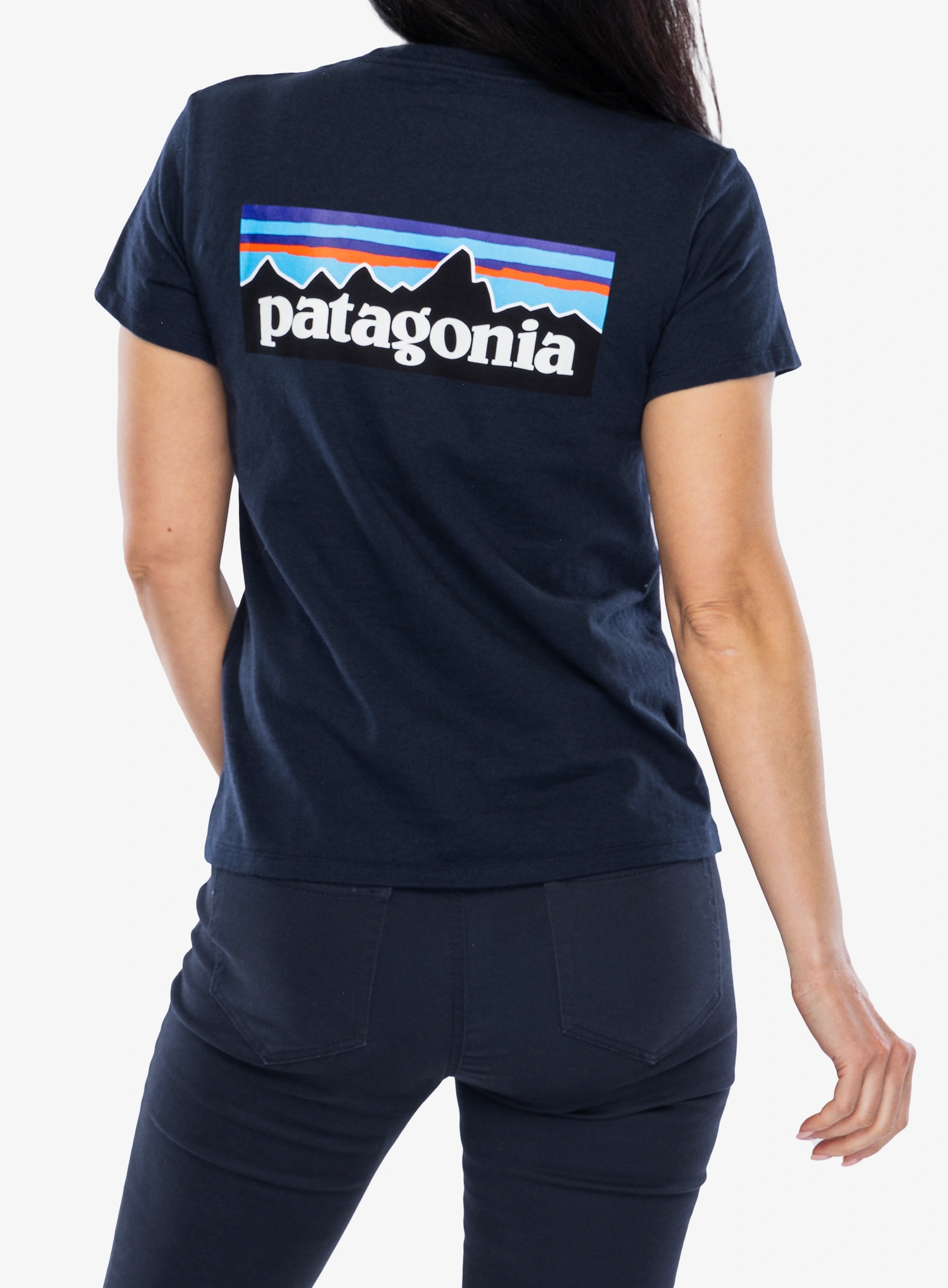 Dámske tričko Patagonia P-6 Logo Responsibili-Tee - new navy