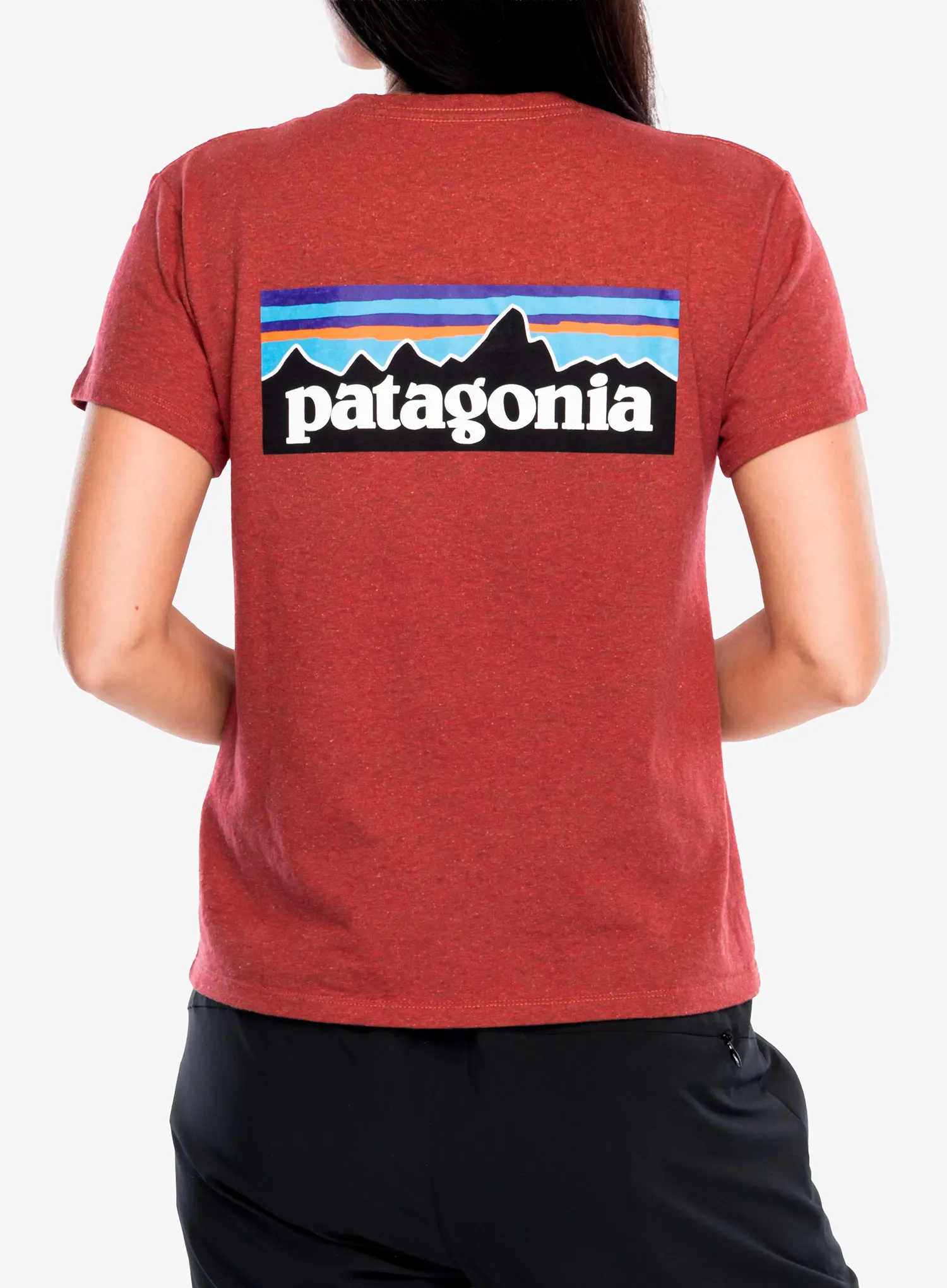 Dámske tričko Patagonia P-6 Logo Responsibili-Tee - potters red