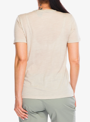 Dámske tričko Salewa Eagle Eitd Merino T-Shirt - oatmeal