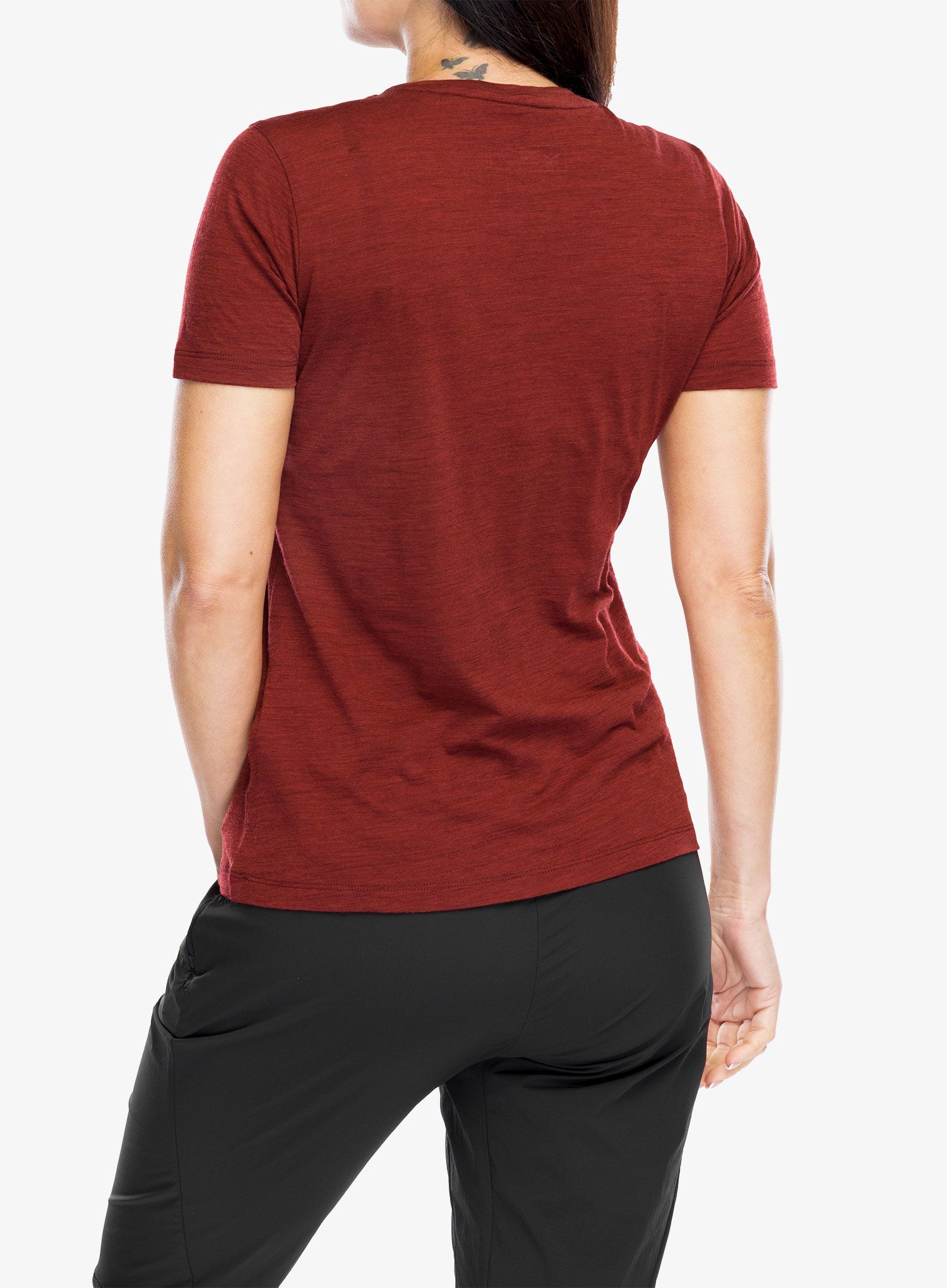 Dámske tričko Salewa Eagle Eitd Merino T-Shirt - syrah