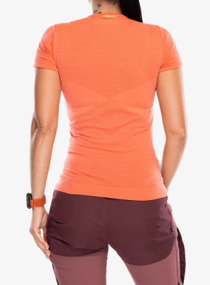 Dámske tričko Salewa Zebru Medium Warm Amr T-Shirt - fluo coral