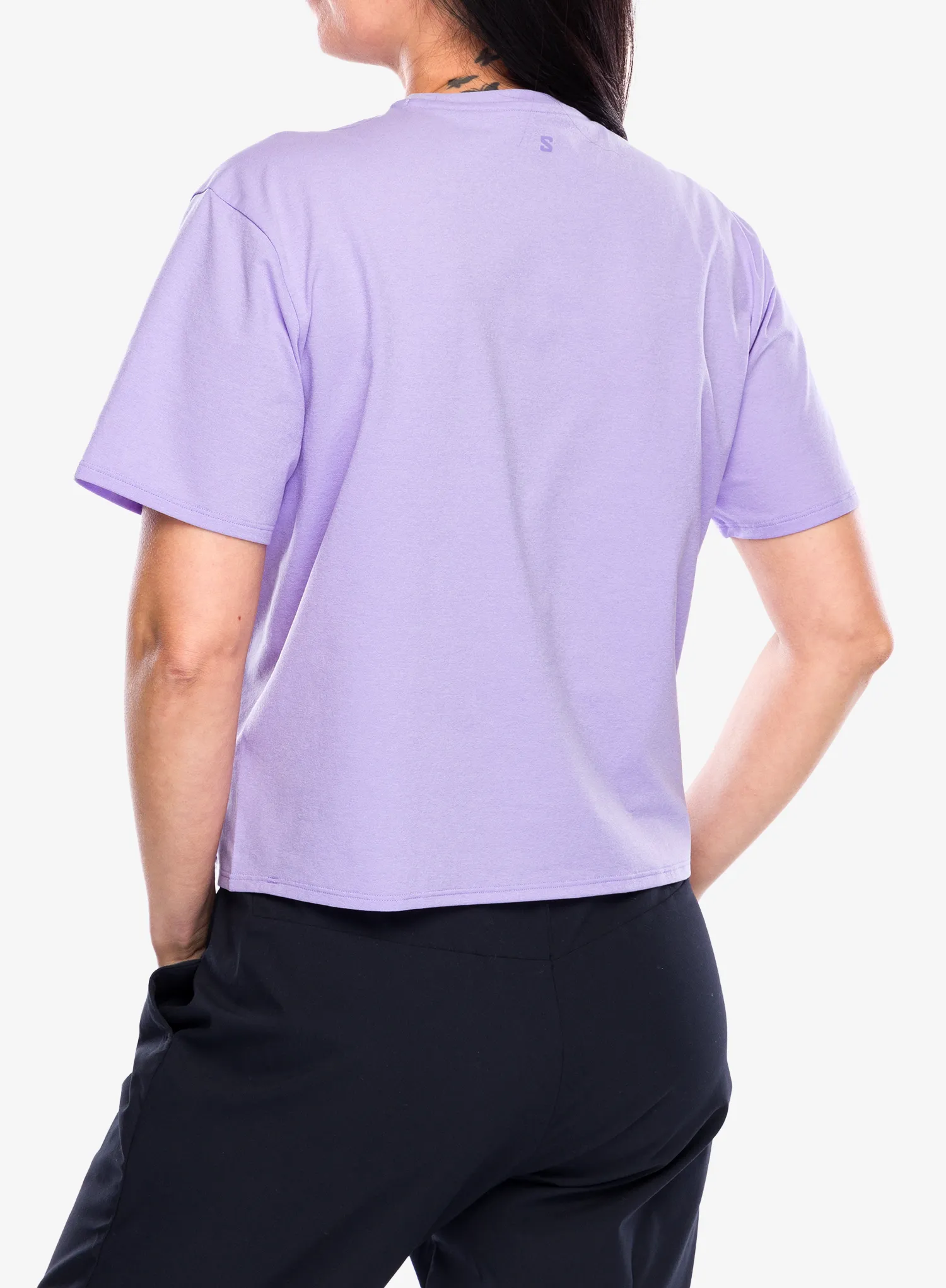 Dámske tričko Salomon Trackline S/S Tee - violet tulip