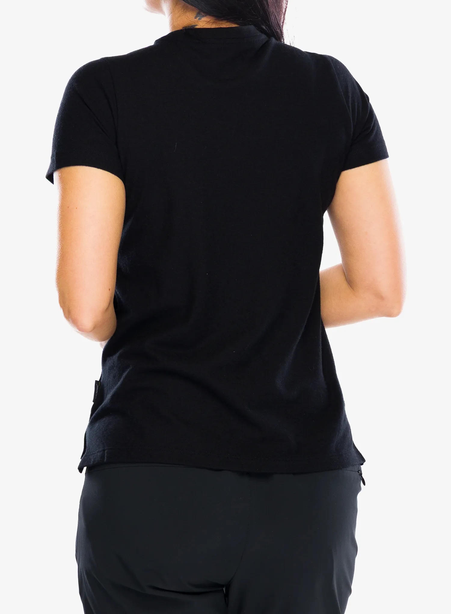 Dámske tričko Smartwool Perfect Crew Tee - black