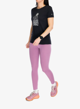 Dámske tričko Super.natural Preikestolen Cliffs Tee - jet lback/feather grey/silver