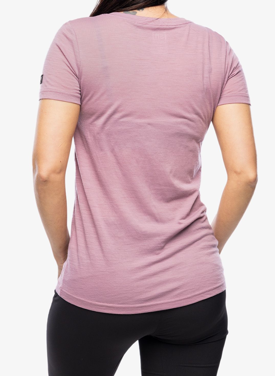 Dámske tričko Super.natural Tied By Heart Tee - orchid/feather grey/blueberry