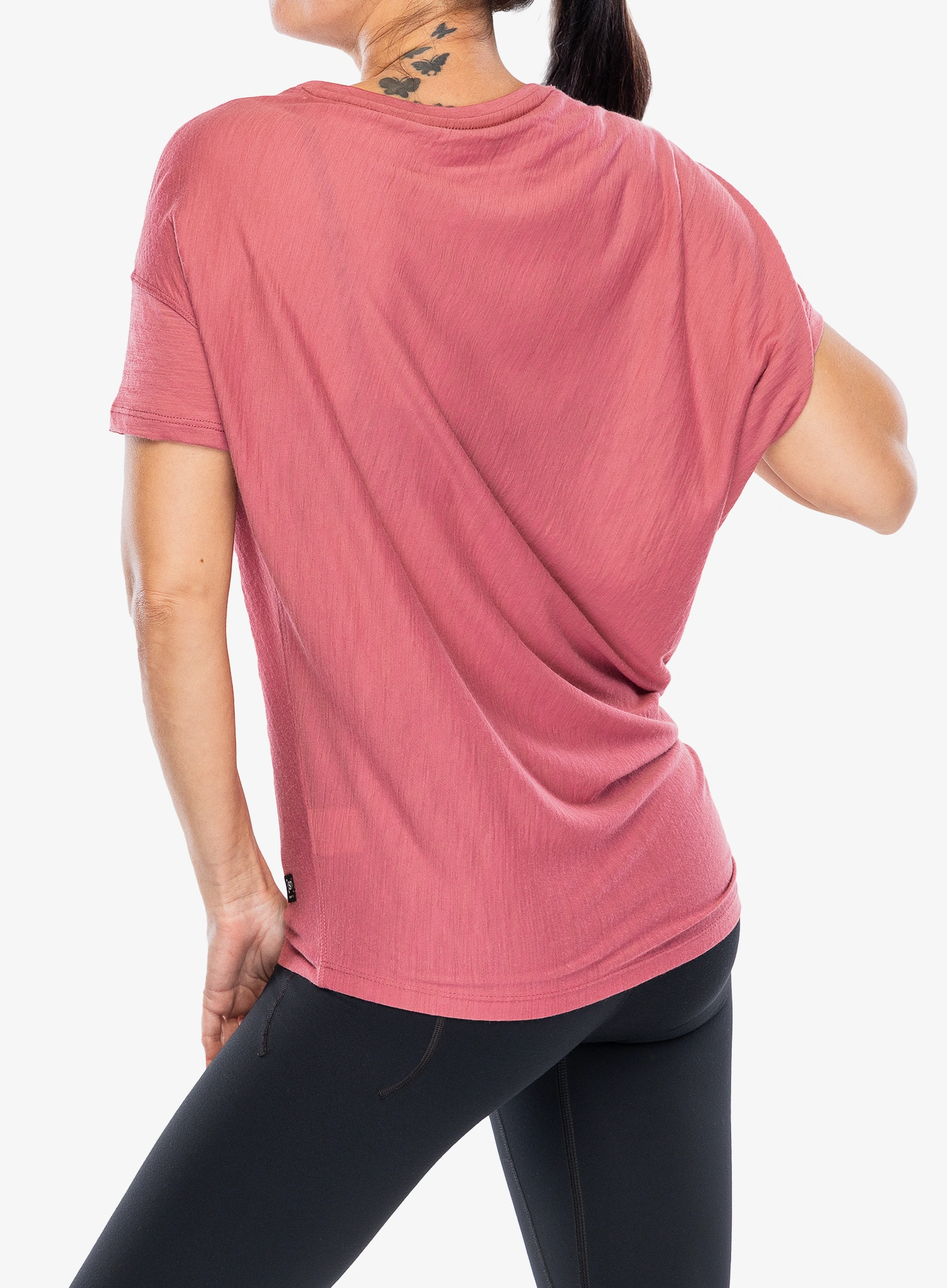 Dámske tričko Super.natural Yoga Loose Tee - mauvewood