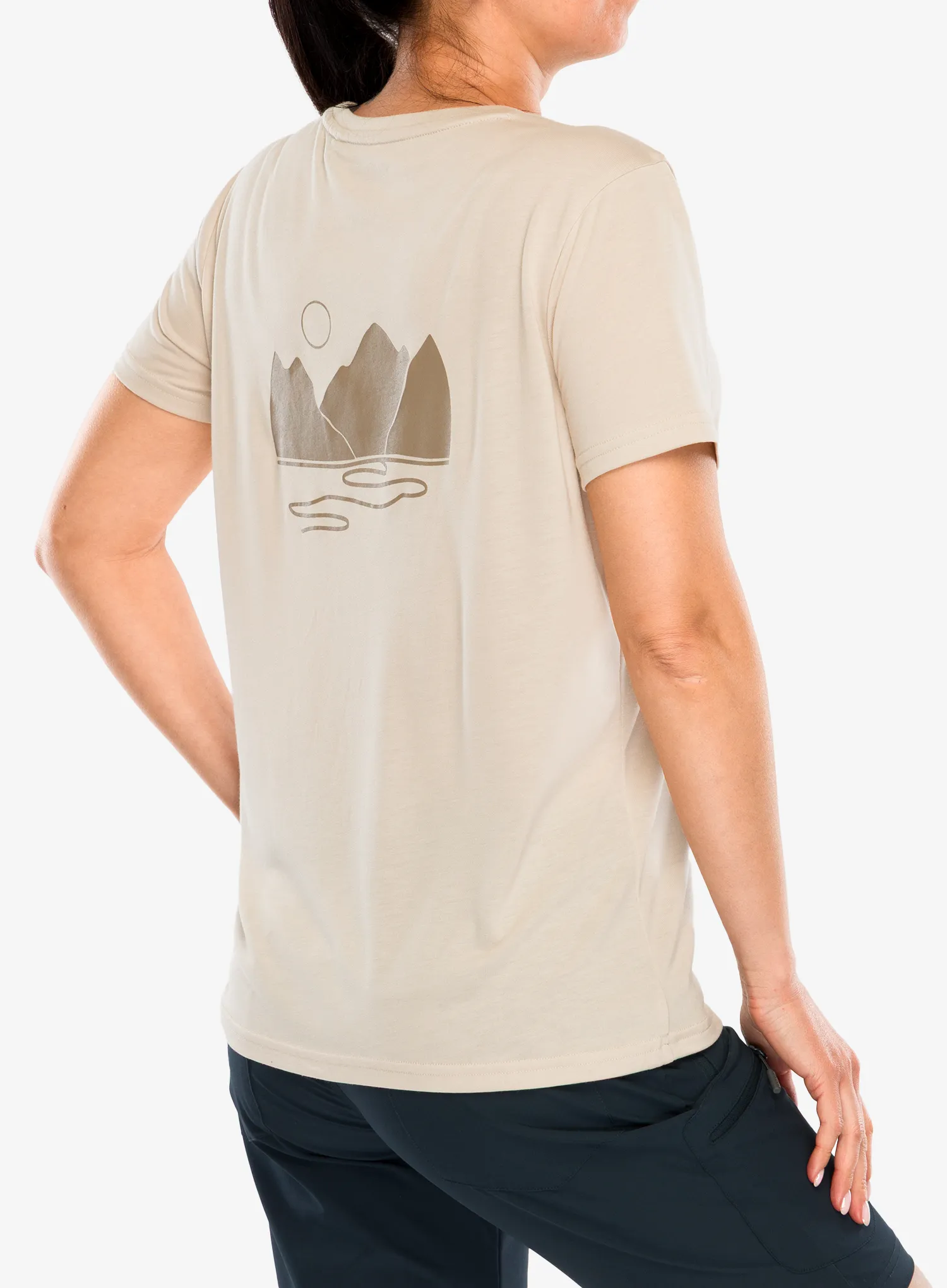 Dámske tričko Viking Morain Bamboo - beige