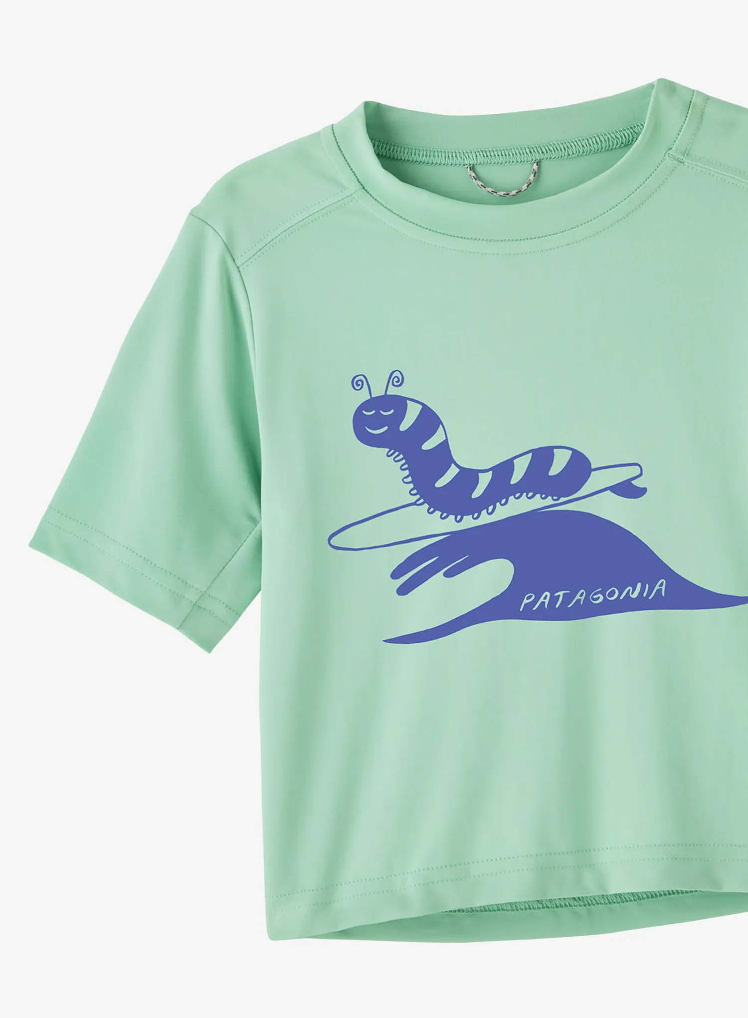 Detské tričko Patagonia Cap SW T-Shirt - caterpillar chill/rinsed green