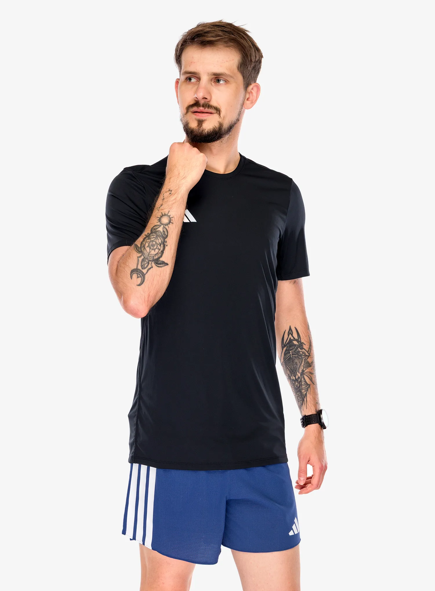 Bežecké tričko adidas Adizero Essentials Running Tee - black
