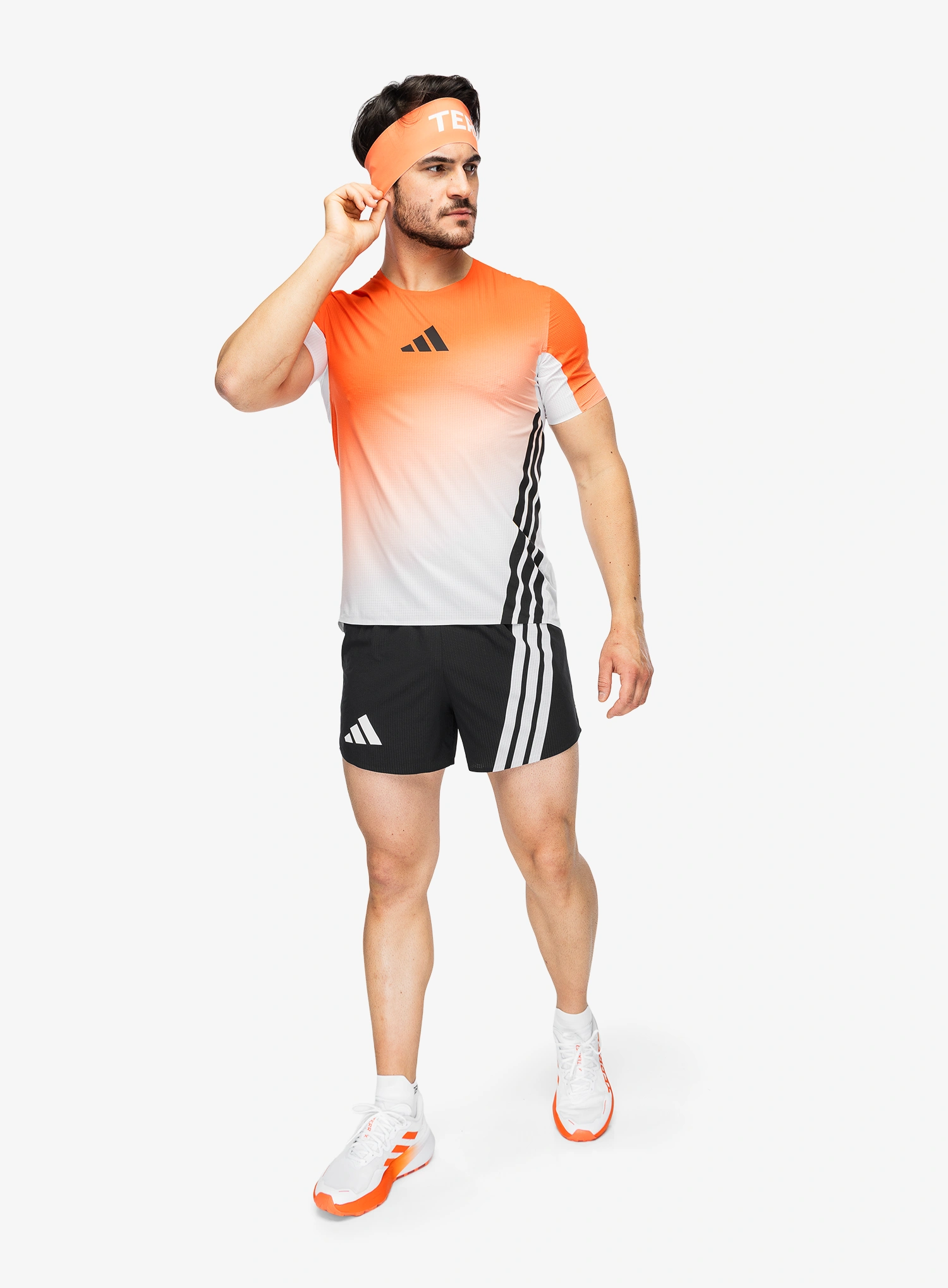 Bežecké tričko adidas TERREX Xperior Pro Tee - white/semi impact orange