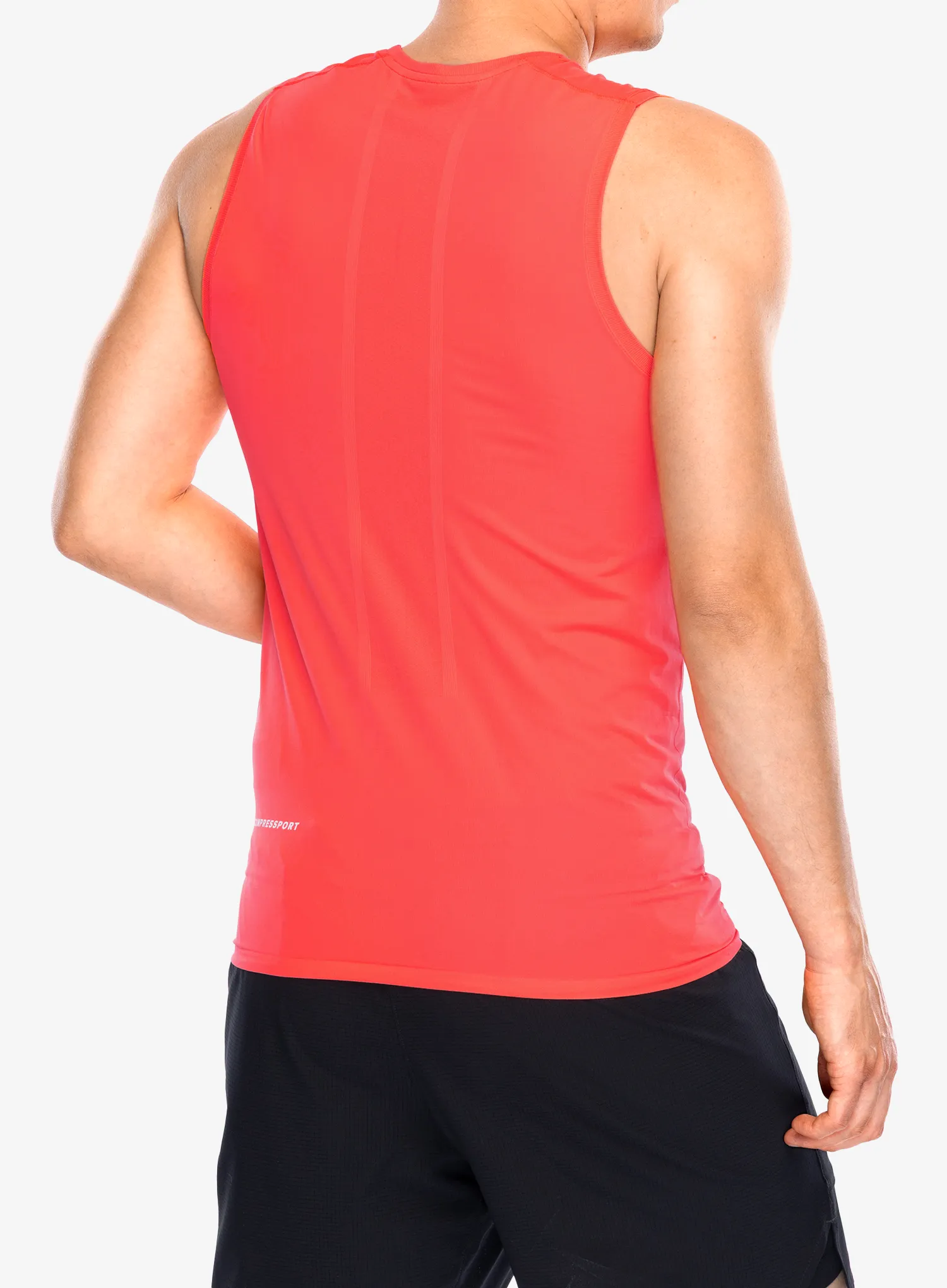 Bežecké tričko Compressport Trail Racing Tank - fluo red