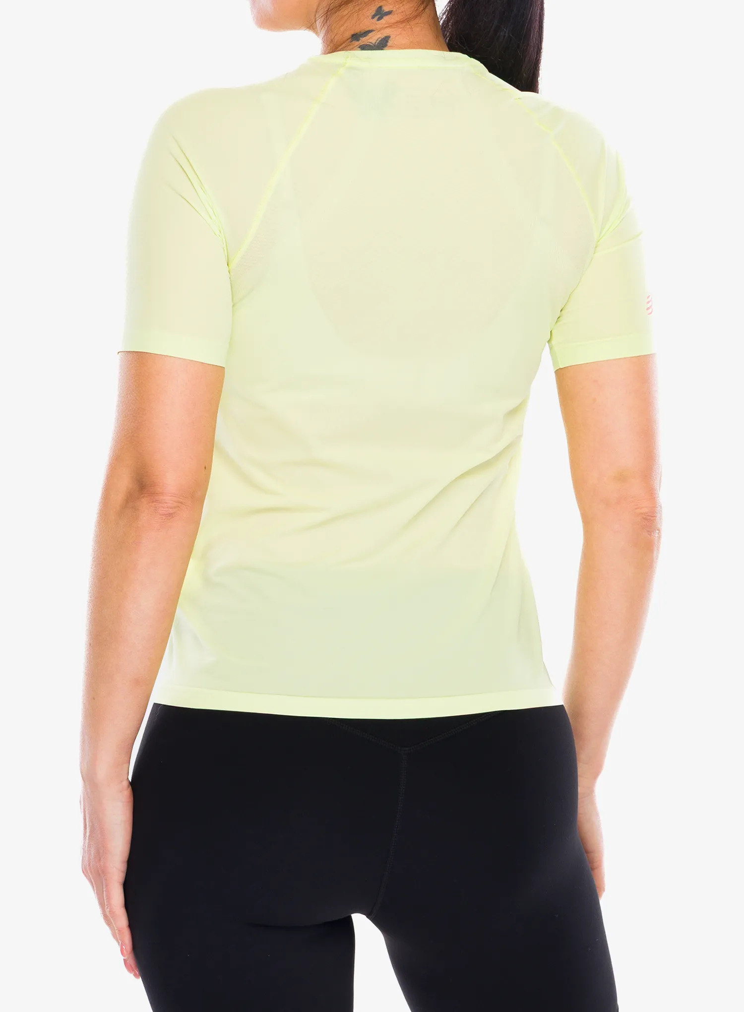 Bežecké tričko dámske Compressport Trail Racing S/S Tshirt - shadow lime