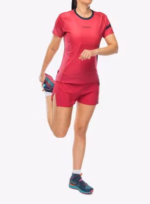 Bežecké tričko dámske La Sportiva Flow T-Shirt - azalea/night sky