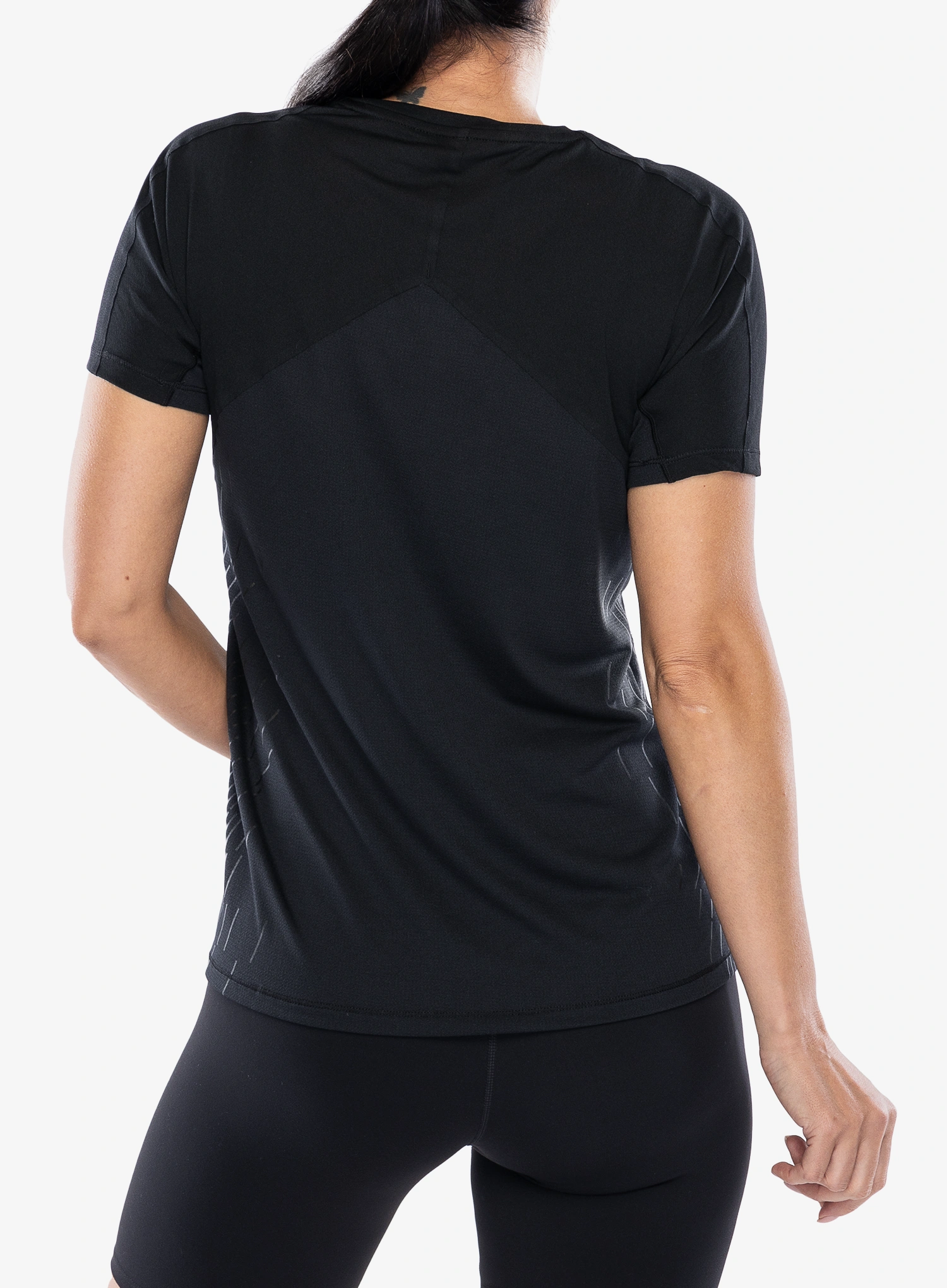 Bežecké tričko dámske Salomon Sense Aero S/S Tee GFX - deep black
