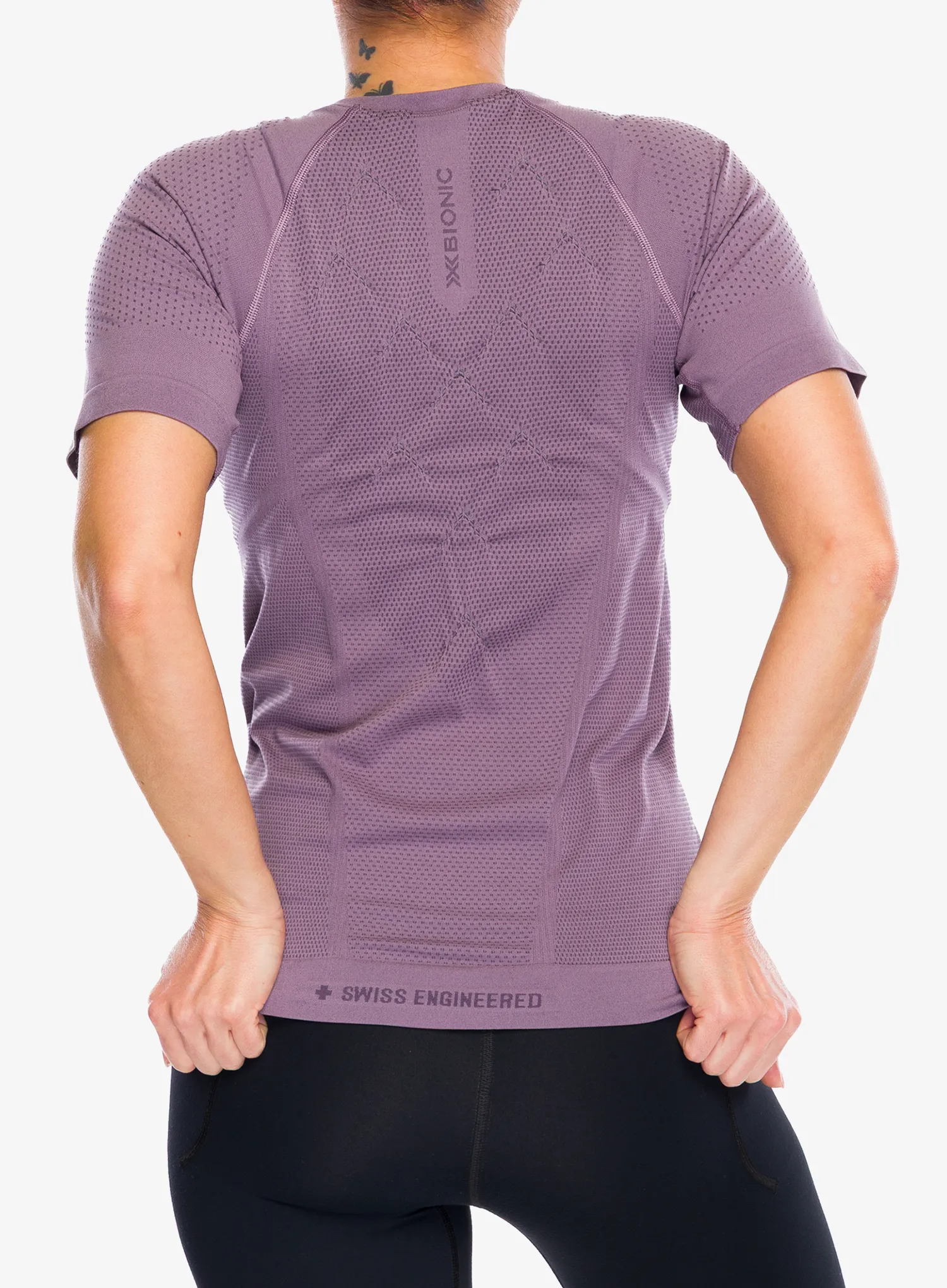 Bežecké tričko dámske X-Bionic Xceed Run Shirt S/S - dusty lavender/lavender night