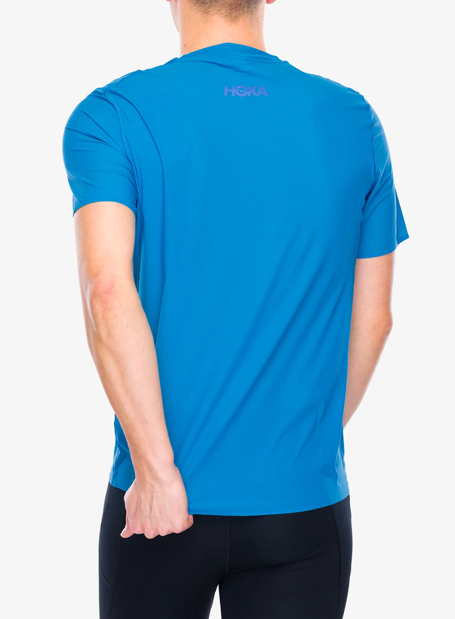 Bežecké tričko Hoka Performance Run Short Sleeve - hoka blue