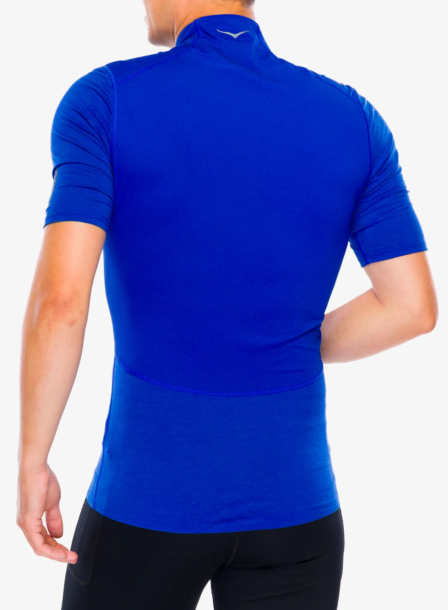 Bežecké tričko Hoka SkyBreeze Short Sleeve Zip - ultramarine