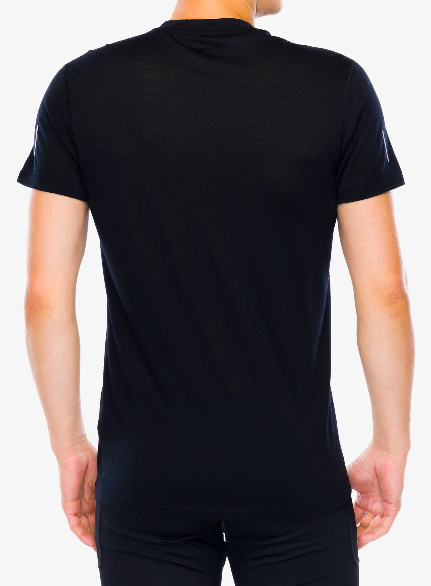 Bežecké tričko Icebreaker Merino 125 Cool-Lite Speed SS Quarter Zip - black
