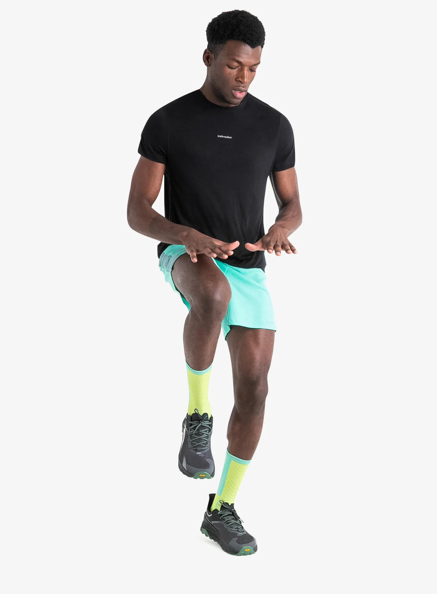 Bežecké tričko Icebreaker Merino 125 Cool-Lite Speed SS Tee - black