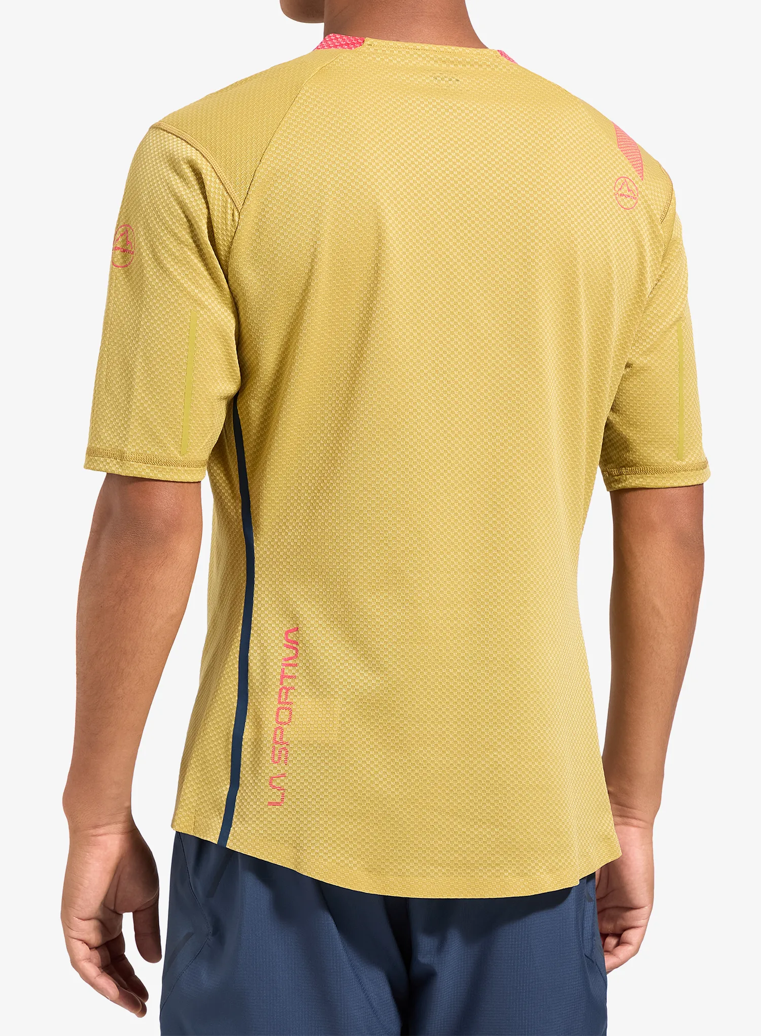 Bežecké tričko La Sportiva Trail Bite T-Shirt - savana/mountain red