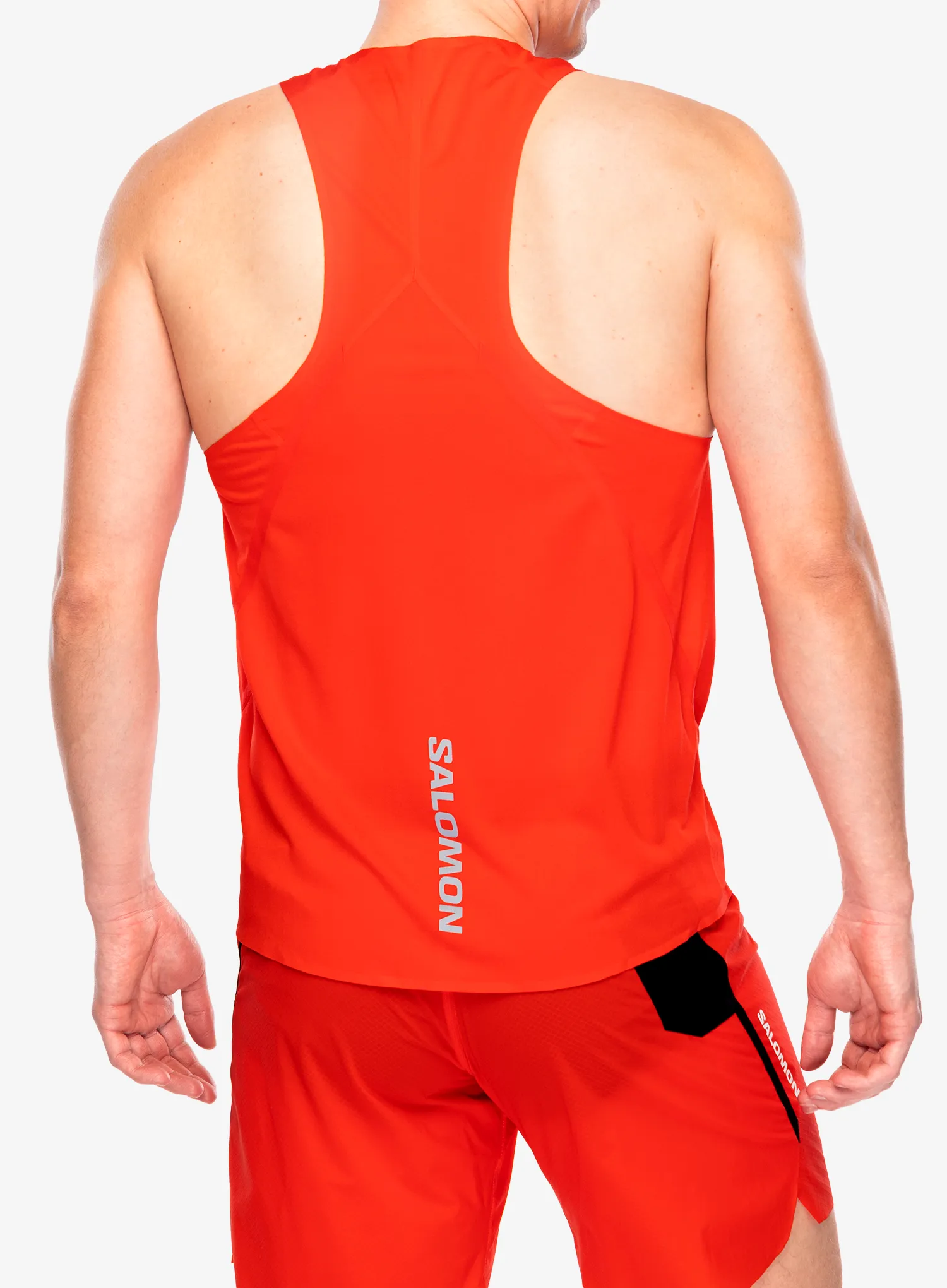 Bežecké tričko Salomon S/Lab Speed Singlet - fiery red