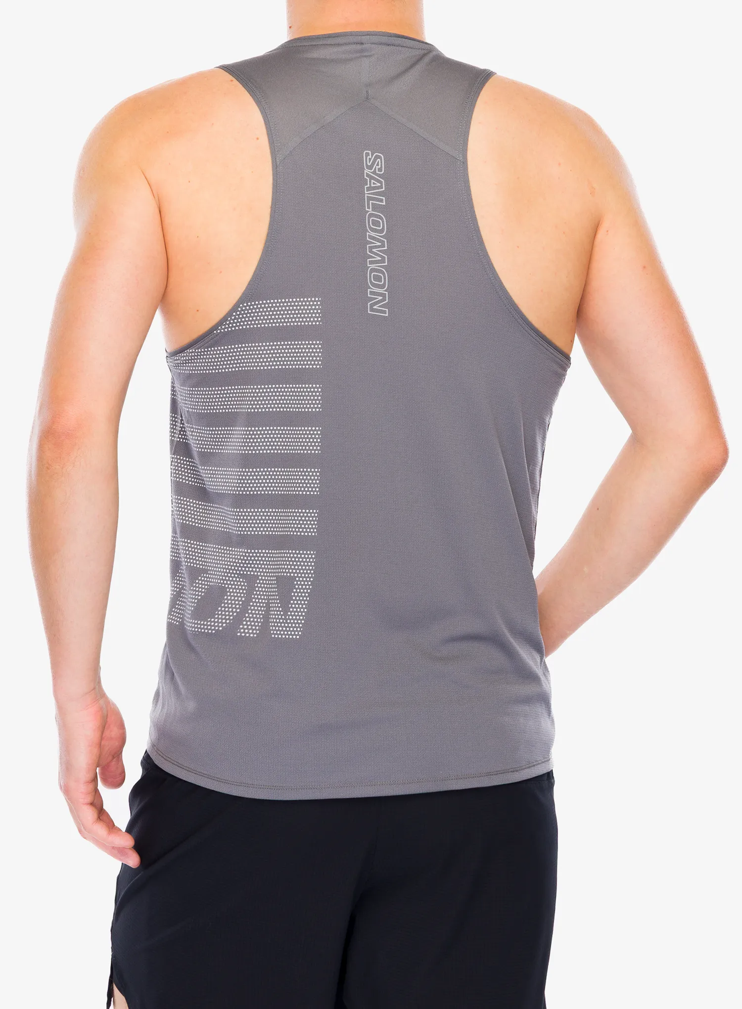 Bežecké tričko Salomon Sense Aero Singlet GFX - castel