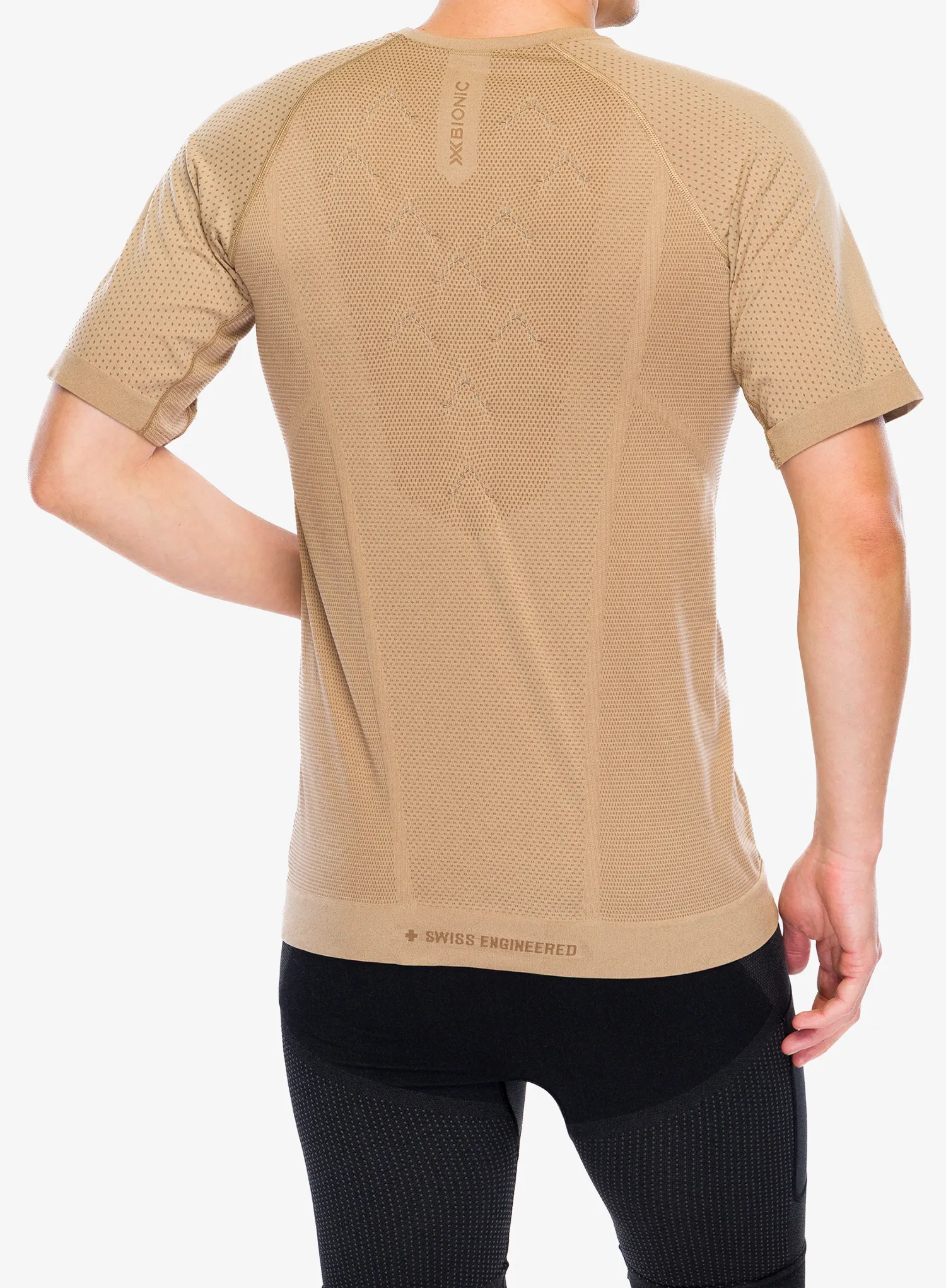Bežecké tričko X-bionic Xceed Run Shirt S/S - sand/dark sand