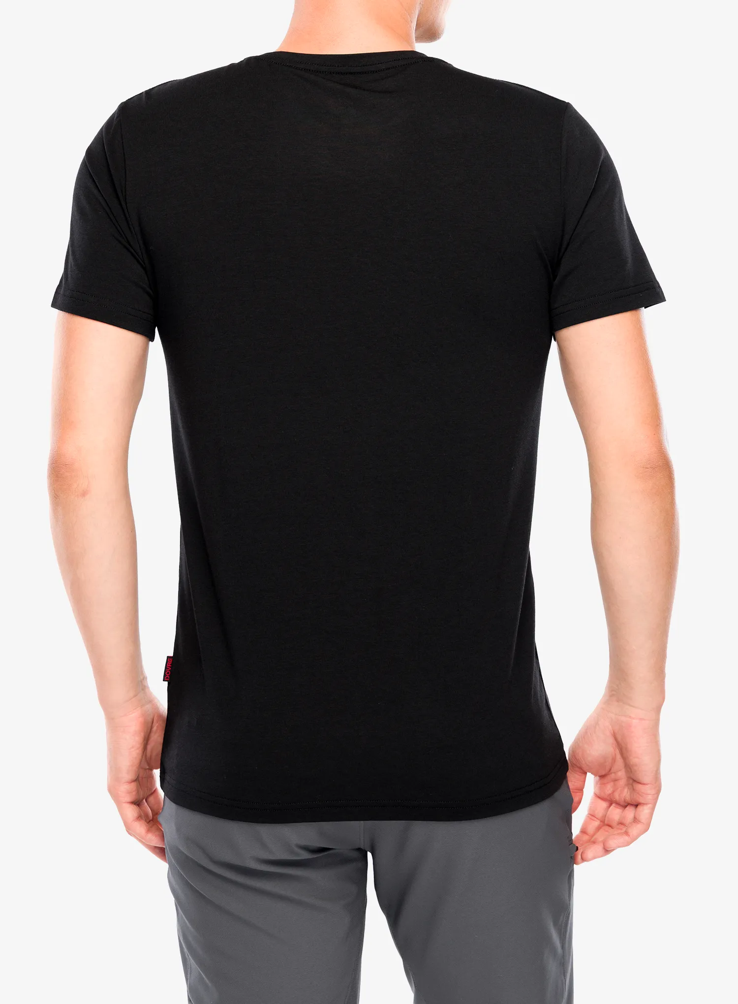 Tričko Dovre O-neck Bamboo Viscose T-shirt - black