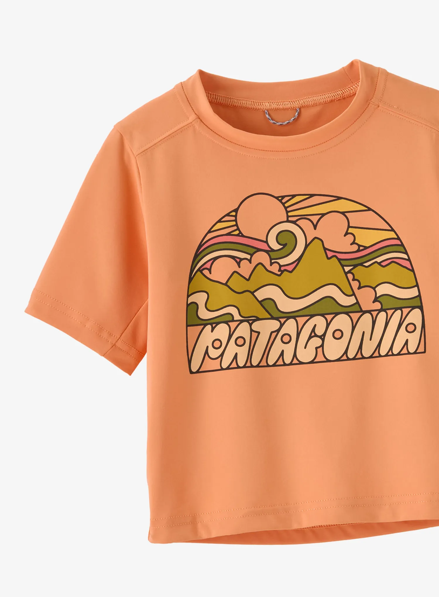 Detské tričko Patagonia Cap SW T-Shirt - fitz roy rays/heirloom peach