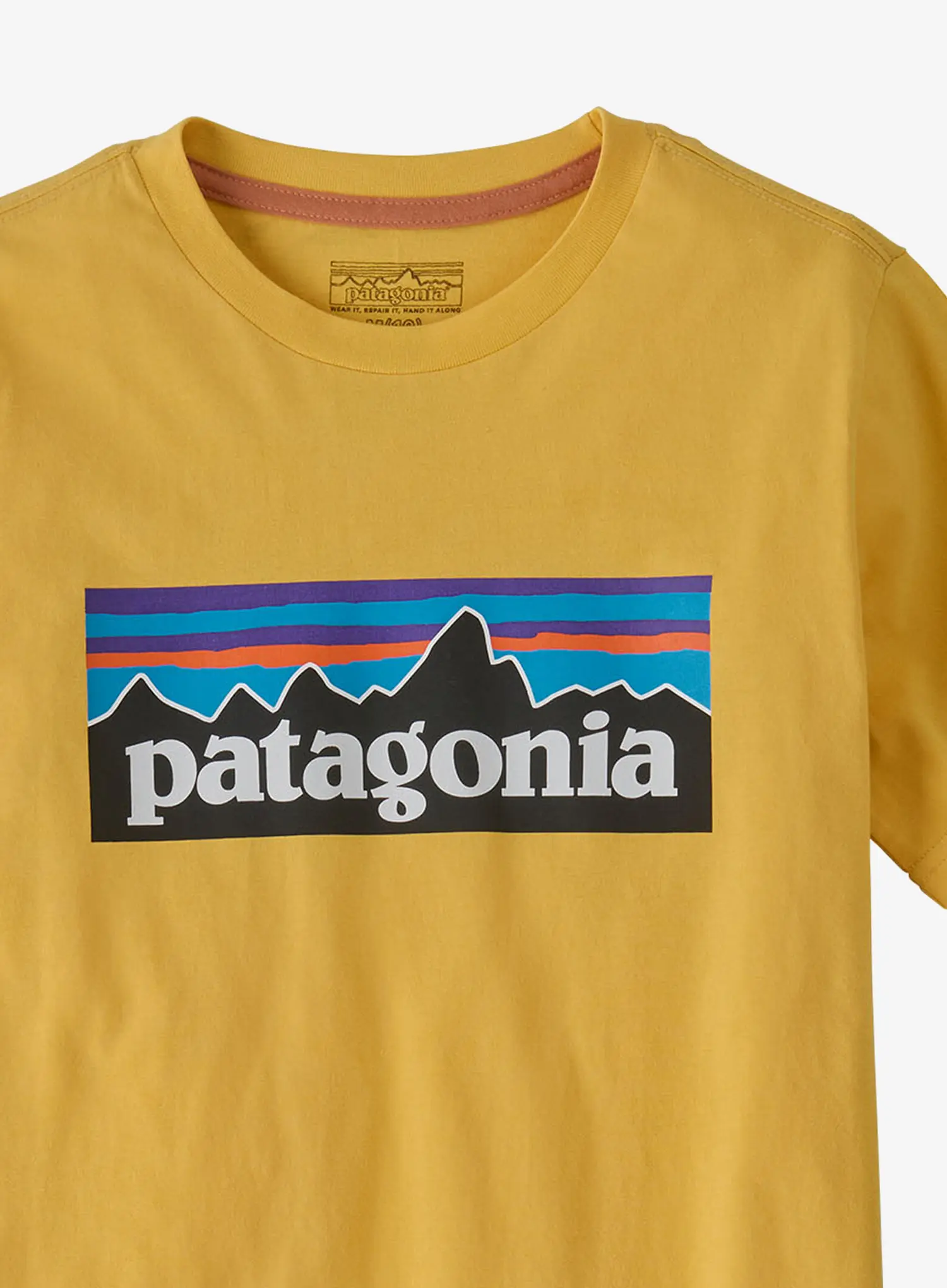 Detské tričko Patagonia P-6 Logo T-Shirt - nectar yellow