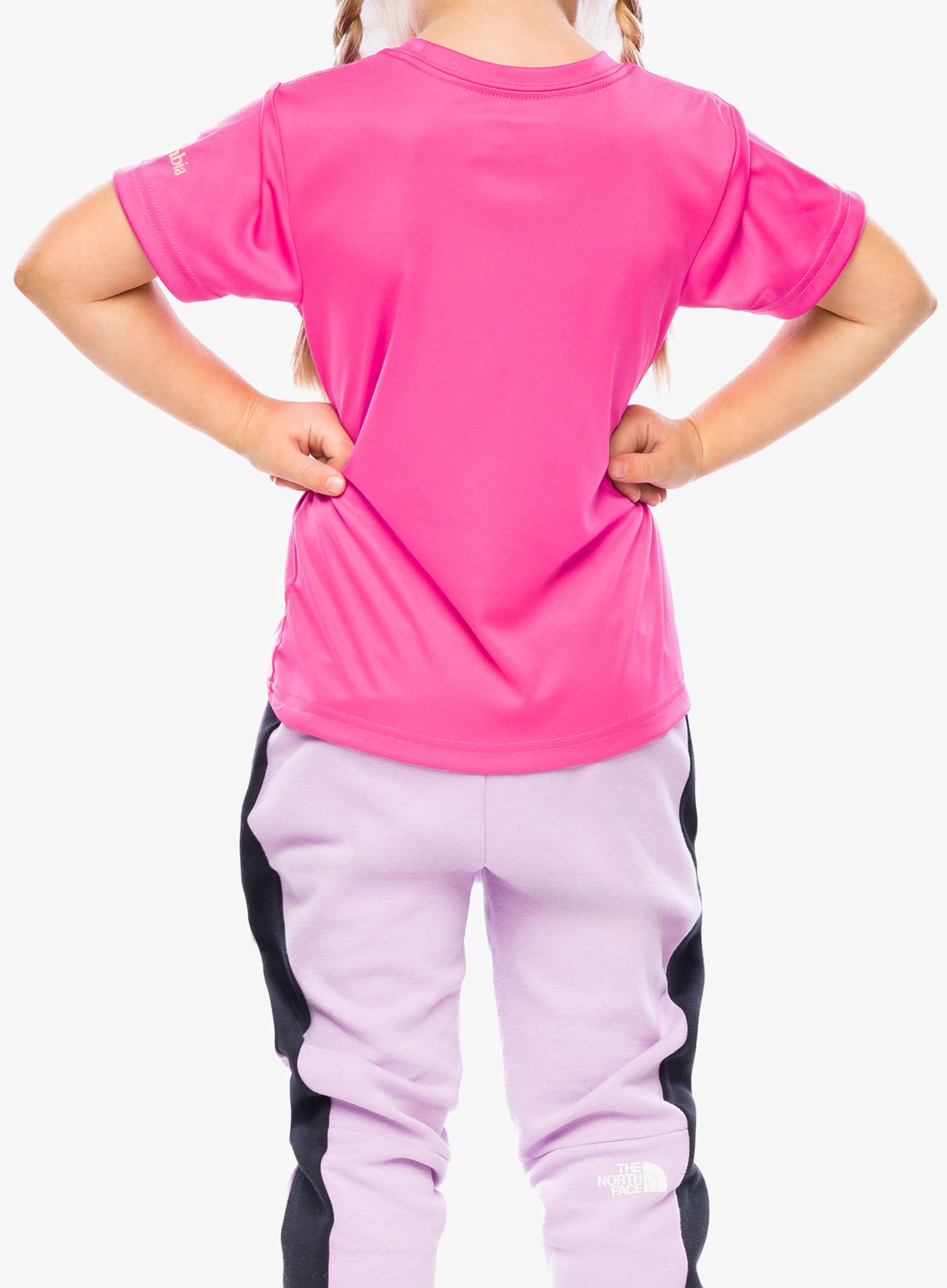 Dievčenské tričko Columbia Mirror Creek Short Sleeve Graphic Shirt - pink ice/graphic