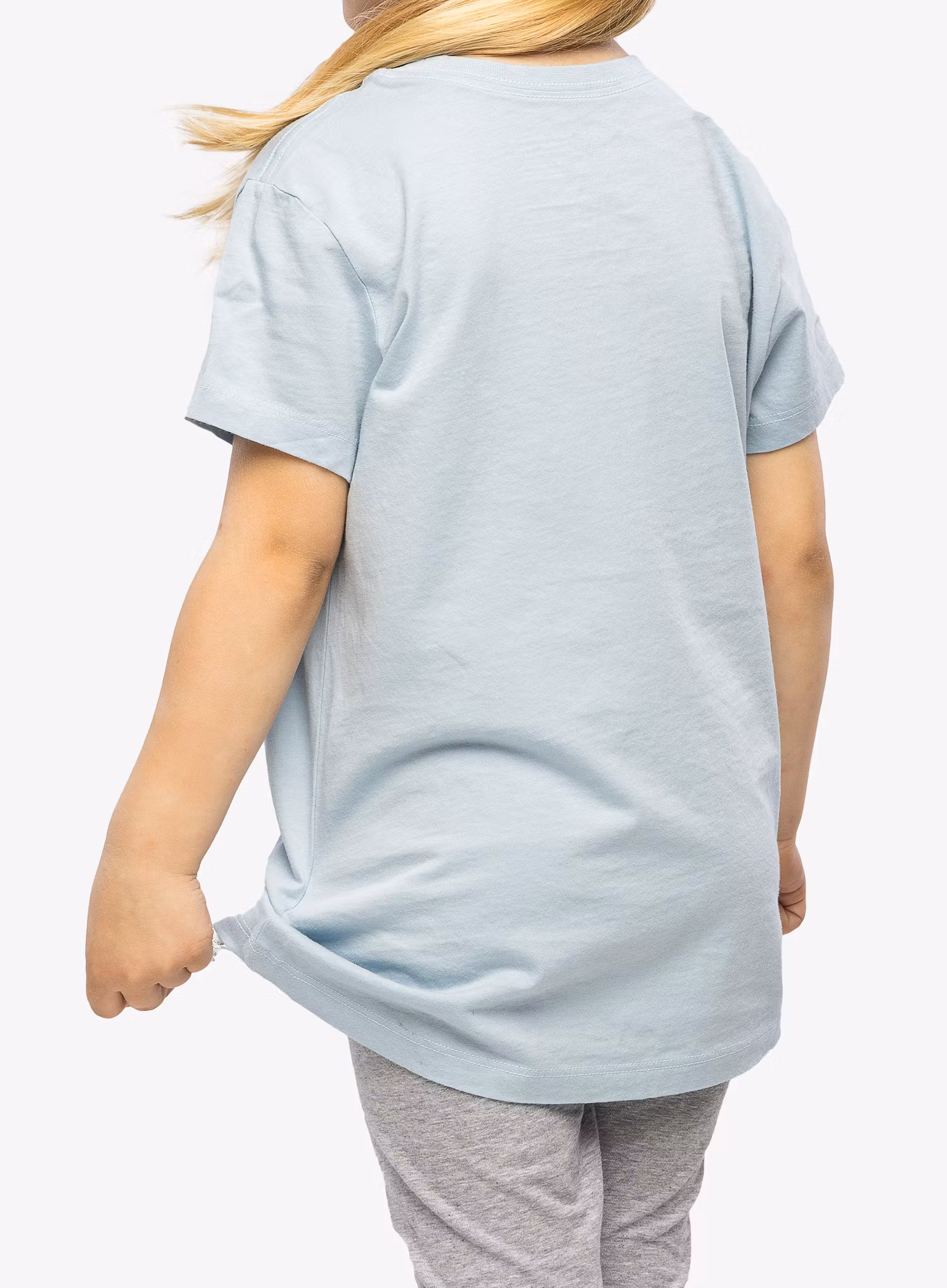 Dievčenské tričko Patagonia Regenerative Organic Certified Cotton P-6 Logo T-Shirt - steam blue