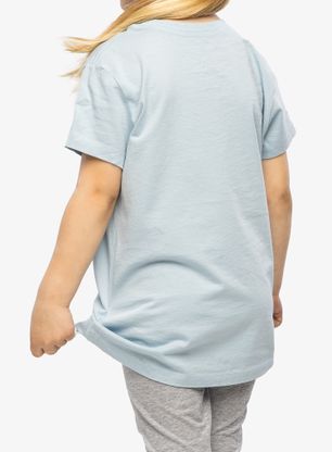 Dievčenské tričko Patagonia Regenerative Organic Certified Cotton P-6 Logo T-Shirt - steam blue