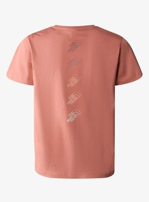 Dievčenské tričko The North Face S/S Relaxed Graphic Tee 2 - light mahogany