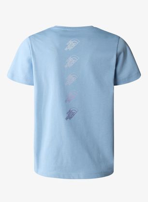Dievčenské tričko The North Face S/S Relaxed Graphic Tee 2 - steel blue