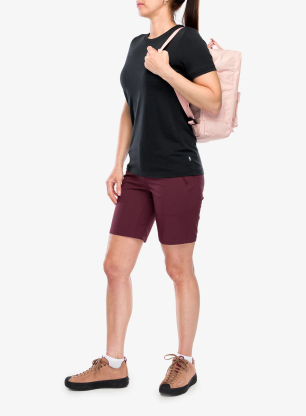 Merino tričko dámske Fjallraven Abisko Wool SS - black