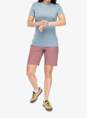 Merino tričko dámske Icebreaker Merino 150 Tech Lite SS Tee Sparkling Stars - flint blue