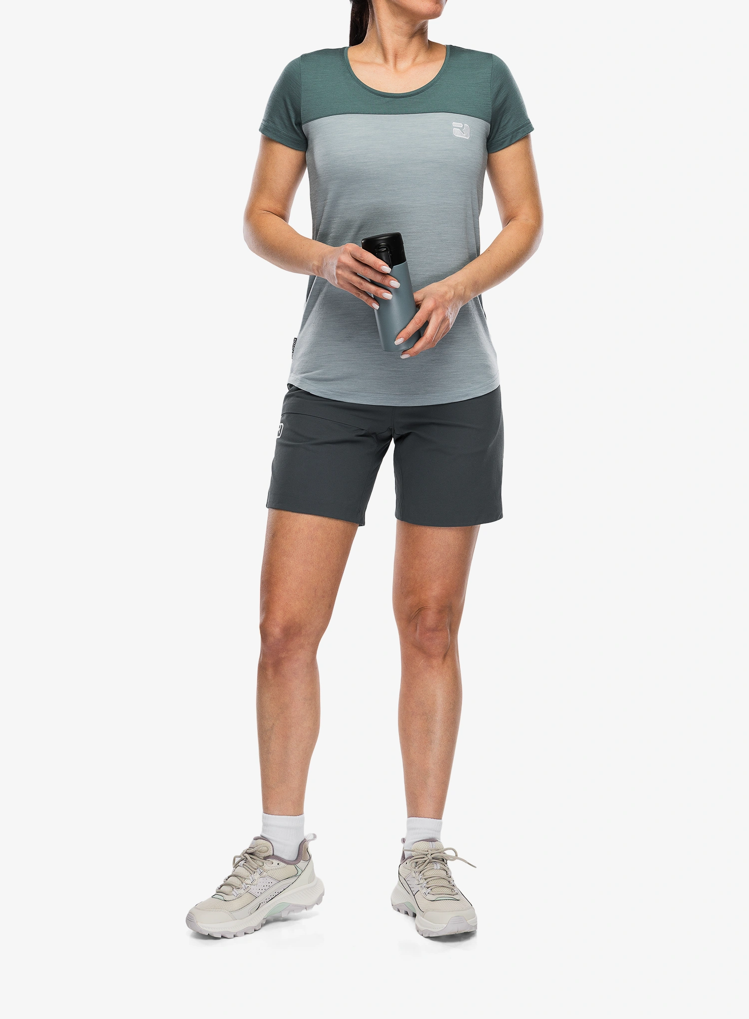 Merino tričko dámske Ortovox 150 Cool Logo TS - arctic grey