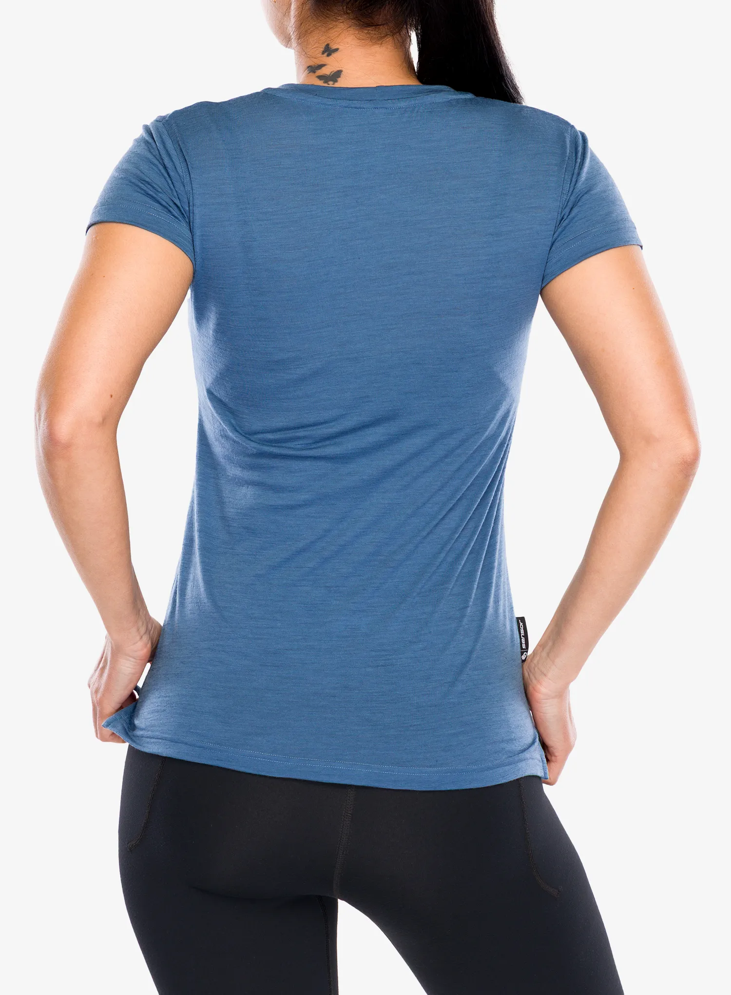 Merino tričko dámske Sensor Merino Air Hills SS Tee - riviera blue