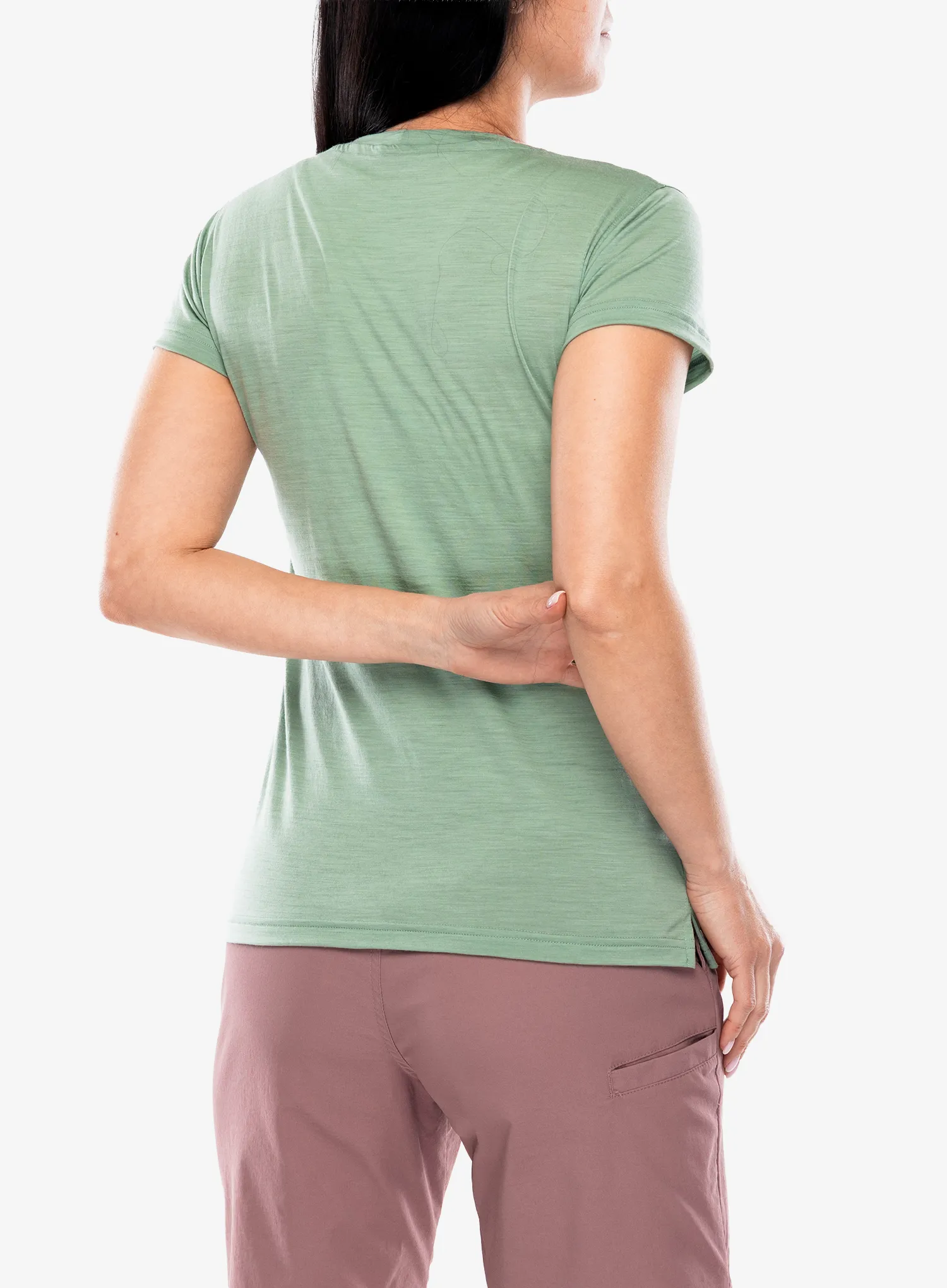Merino tričko dámske Sensor Merino Air Say Yes Tee SS - basil green