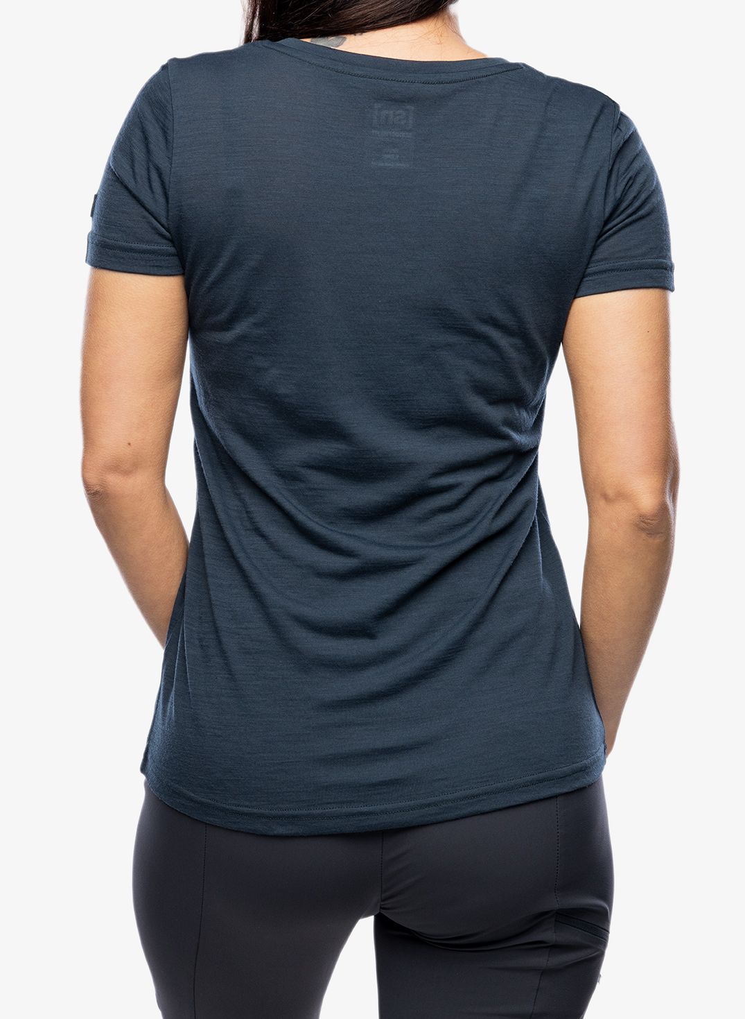 Merino tričko dámske Super.natural Preikestolen Cliffs Tee - blueberry/feather grey/copper
