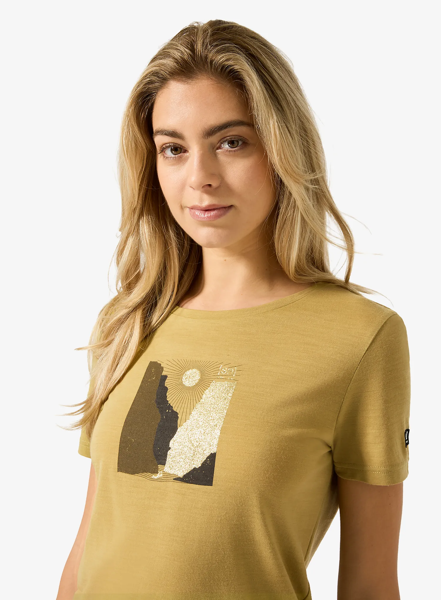 Merino tričko dámske Super.natural Rio Grande Tee - sahara/various