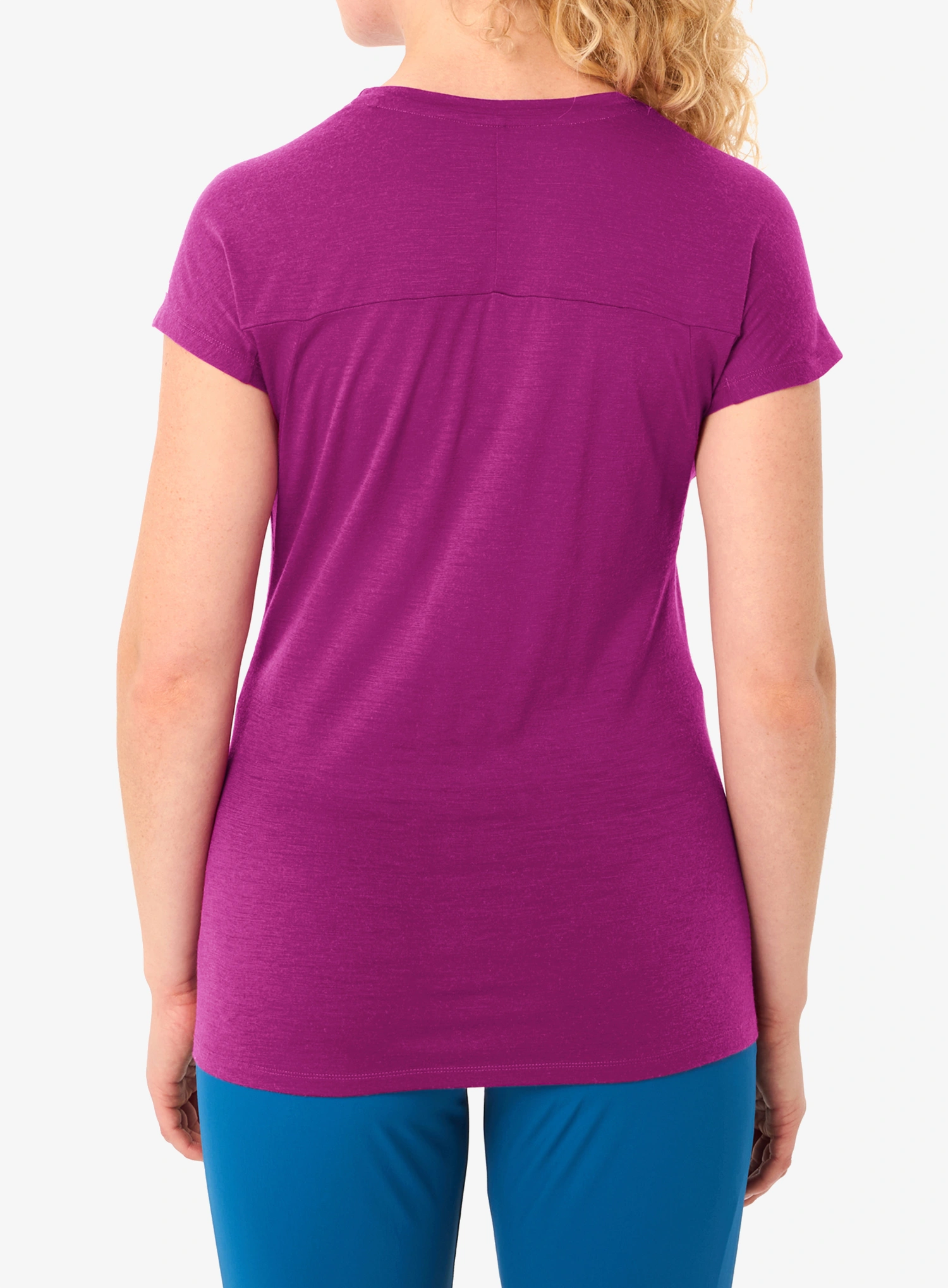 Merino tričko dámske Vaude Tekoa Wool T-Shirt - pink orchid