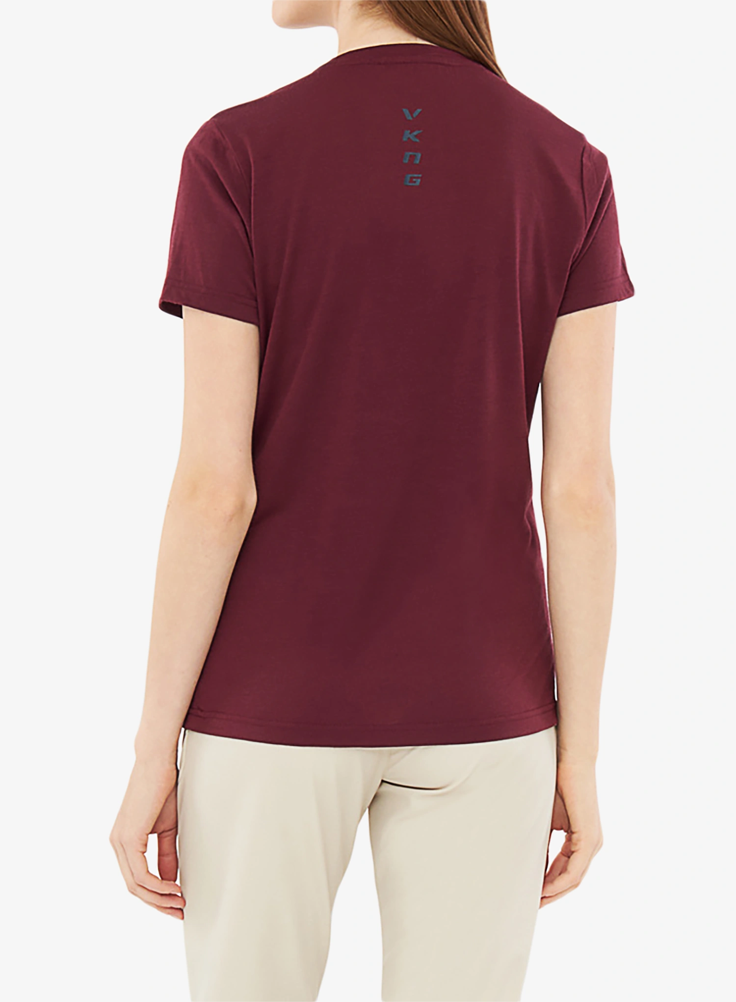Merino tričko dámske Viking Salen - claret