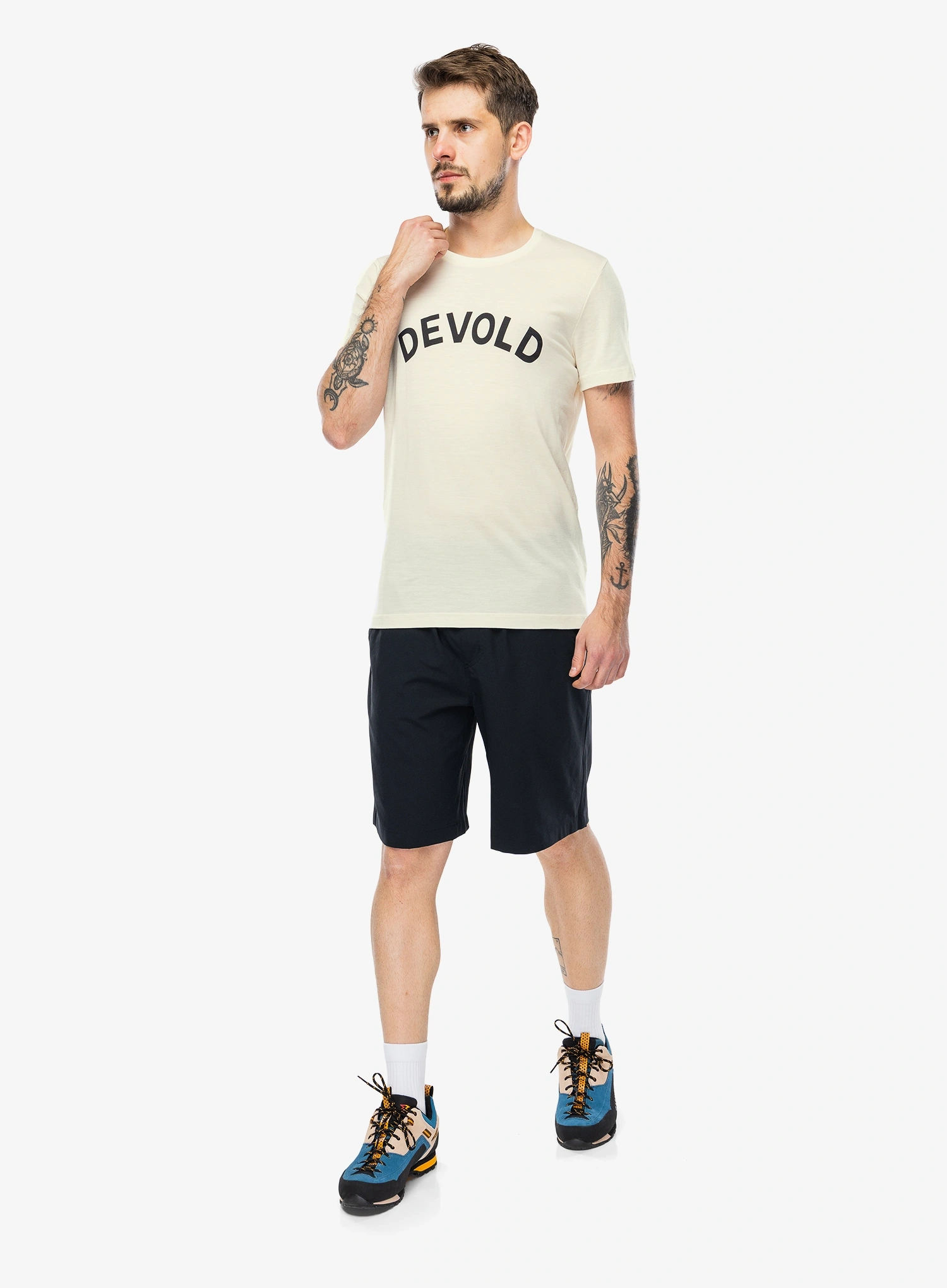 Merino tričko Devold Classic Legacy Tee - white